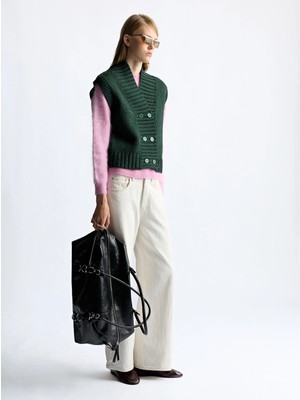 Parfois Kadın Düğmeli Örme Yelek