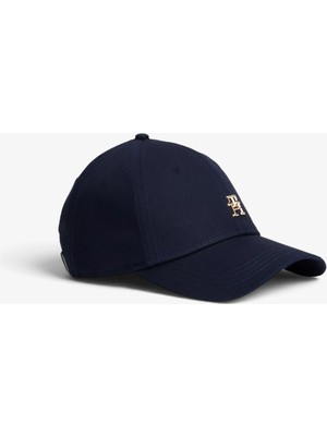Tommy Hilfiger Th Scrıpt Hw Cap Kadın Mavi Şapka - AW0AW19094