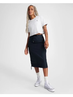 Converse Kadın / Kız Gri Converse Sporty Tee Converse Black Gri Kadın T-Shirt