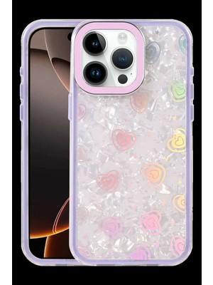 iPhone 15 Pro Lumi Desenli Kapak - Mor
