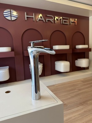 Harmeh Concept 5957 C Şelale Çanak Lavabo Bataryası Krom