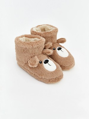 Lc Waikiki Yeni Sezon Bej Hayvan Figürlü Erkek Bebek Pelüş Panduf