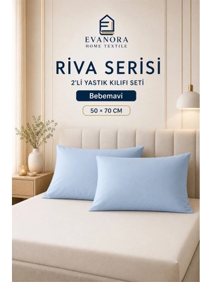 Maison Luré Riva Serisi Bebemavi 2'li Yastık Kılıfı Seti 50 x 70 cm