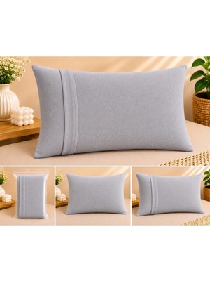 Maison Luré Yastık Kılıfı 50X70 cm Pamuk Dokulu Yumuşak Kumaş Kapaklı 2'li