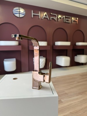 Harmeh Concept 6121 Rg Kafkas Kuğu Lavabo Bataryası Bakır