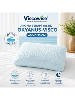 Maison Luré Aroma Terapi Yastık Okyanus-Vısco/60*40*15 cm (Çantalı)