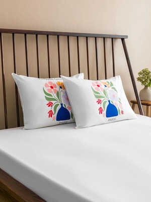 Maison Luré Çiçek Baskılı Yastık Kılıfı 2'li 50X70 cm