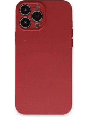 iPhone 13 Pro Kılıf Nano Içi Kadife Silikon - Kiremit