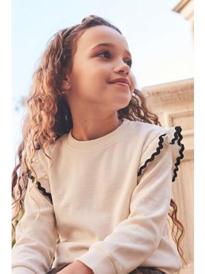 Cigit Sweatshirt 4-12 Yaş Ekru