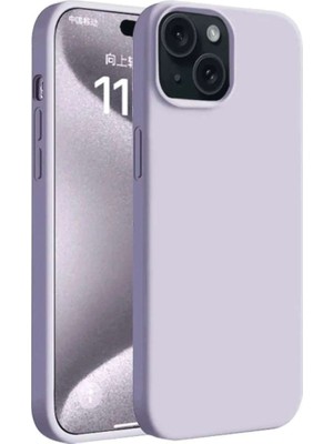 Iphone 15 Plus Kılıf First Silikon - Lila