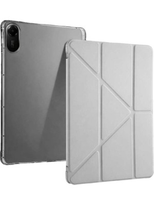 Redmi Pad 2 Kalemlikli Mars Tablet Kılıfı - Gri