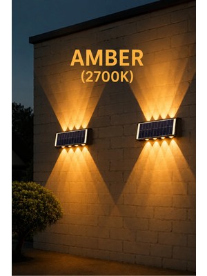 Cata Güneş Enerjili LED Aplik CT-8010 - Solar Enerjili Bahçe Aydınlatma