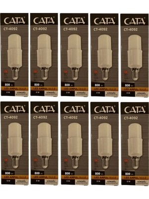 Cata CT-4092 Kapsül Ampul Gün Işığı 3200K 8W 10 Adet