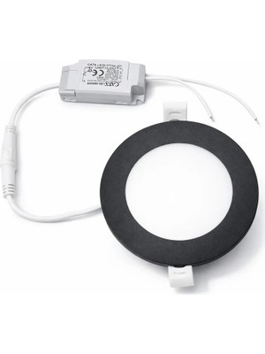 Cata CT-5125B 6W Slim Panel Siyah Kasa 6400 K Beyaz