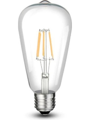 Cata 2 Adet CT-4353 - 8W 3200K Günışığı | LED Filament Rustik Ampul - E27