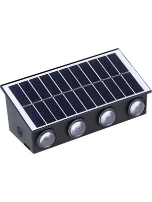 Cata Amber 4 Adet Cata 20W Kos Solar LED Aplik (Dış Mekan) Amber CT-8010 Bahçe Cephe Aydınlatması