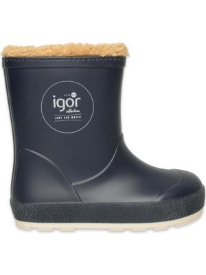 Igor Yogı Nautıco Borreguıto Çocuk Kürklü Yanı Baskılı Yağmur Çizmesi CC381