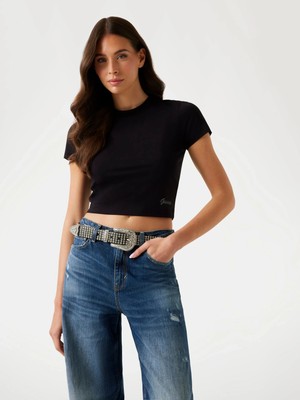Guess Logy Kadın Slim Fit T-Shirt