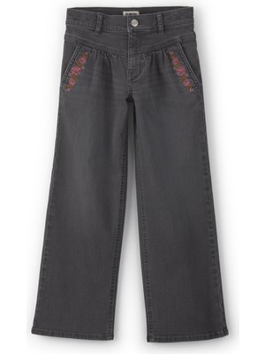 Oshkosh Kız Çocuk Denim Pantolon 6 Yaş-8 Yaş Siyah