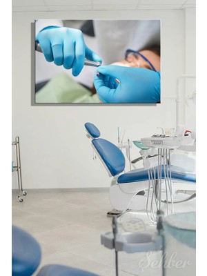 Şehzat Design Diş Temizliği ve Parlatma Yatay Kanvas Tablo 4627