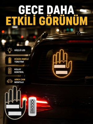 Bin1çeşit A Kalite Uzaktan Kumandalı LED Park Uyarı Işığı El Figürlü Model