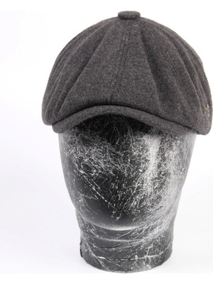 mercantoptan Kışlık 8 Parca Hakiki Yün Peaky Blinders Model  Erkek Kasket Şapka