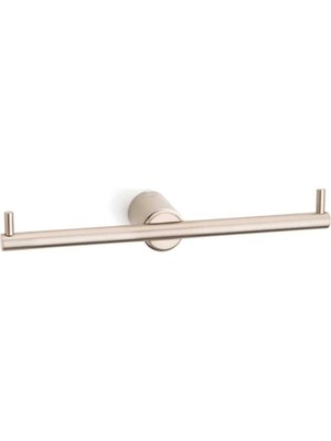 Elovias System Pro-Tech İkili Tuvalet Kağıtlığı Saten Renk 31X65X260 mm (BA1007 013 NBM)