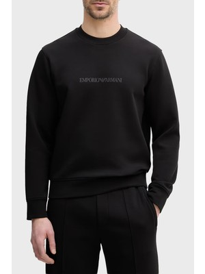 Emporio Armani Pamuklu Regular Fit Bisiklet Yaka Sweat Erkek Sweat EM004541 AF10013 MC540
