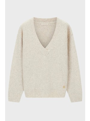 Guess Ls Vn Jolene Yün Karışımlı V Yaka Kazak Kadın Kazak W6BR42 Z1438 Fnpı