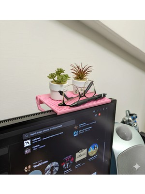 Szd Design Monitör Üstü Figür Rafı Setup Bilgisayar Aksesuarları