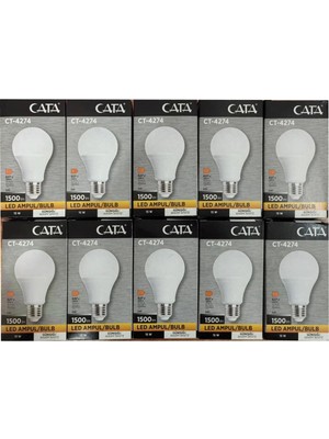 Cata LED Ampul Günışığı 10 Adet CT-4274 3200K 15 Watt