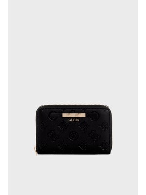 Guess Carmella Logolu Fermuarlı Cüzdan Kadın Cüzdan SWPD22 25140 Blo