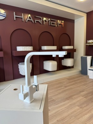 Harmeh Concept 1960 W Kare Arıtmalı Evye Bataryası Beyaz