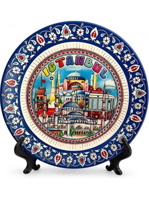 Magicool Istanbul Temalı Porselen Dekoratif Tabak 15 cm ALK5838