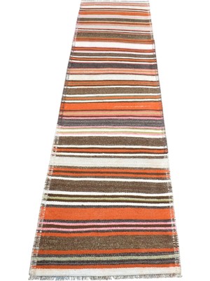Kilim Antik El Dokuma Kağızman Yün Yolluk Kilim 1863 - Yeni - Çok Renkli