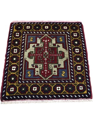 Kilim Antik El Dokuma Kare Köşe Konya Yörük Yün Halı 1868 - Yeni - Çok Renkli