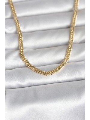 Bin1çeşit cm 14K Renk Zincir Model 45 cm Kadın Kolye