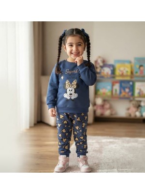 Zelhan Junior Mini Mouse Desenli Eşofman Takımı