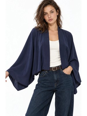 Hiccup Kadınlar Busem Kadın Kimono Lacivert