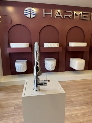 Harmeh Concept 9114 C Yerli Menekşe Sipiralli Evye Bataryası Krom