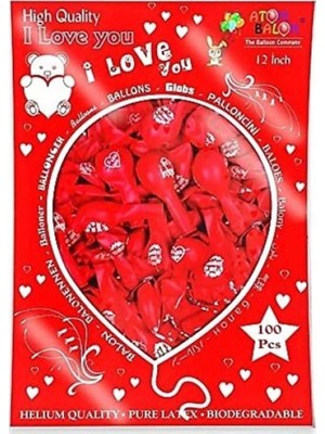 Bin1çeşit I Love You Seni Seviyorum Balon