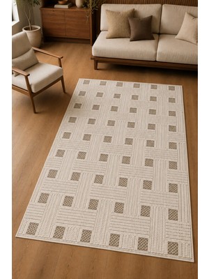 Liriya Dijital Yıkanabilir Halı Retro Desen Kaymaz Taban Salon Halısı Mutfak Halısı Yolluk