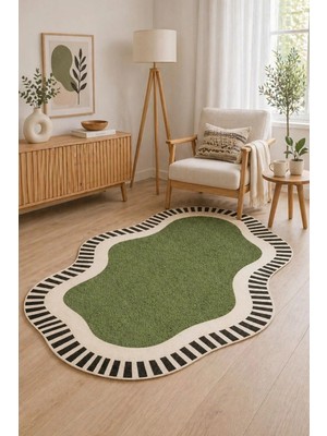 Liriya Dijital Yıkanabilir Etnik Retro Desen Kaymaz Taban Salon Halısı Mutfak Halısı Yolluk Çocuk Halısı