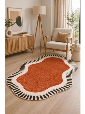 Liriya Dijital Yıkanabilir Etnik Retro Desen Kaymaz Taban Salon Halısı Mutfak Halısı Yolluk Çocuk Halısı