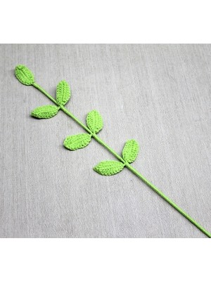 Dekoratif El Örgüsü Çiçek Dalı 42 cm Vazo Düzenleme