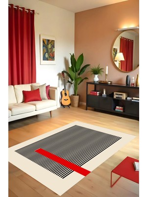 Liriya Dijital Baskı Bohem Tarz Kaymaz Taban Leke Tutmaz Makinada Yıkanabilir Salon Halısı ve Yolluk