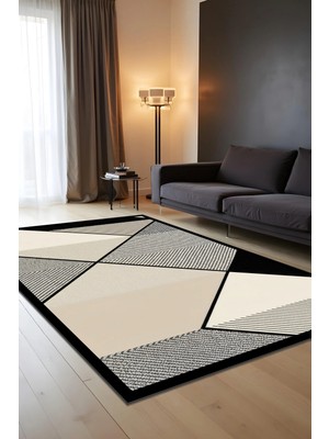 Liriya Makinede Yıkanabilir Dijital Baskı Kaymaz Taban Salon Mutfak Yolluk Çocuk Odası Halısı