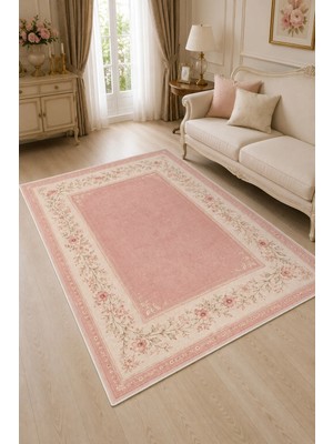 Liriya Dijital Yıkanabilir Etnik Retro Desen Kaymaz Taban Salon Halısı Mutfak Halısı Yolluk Çocuk Halısı