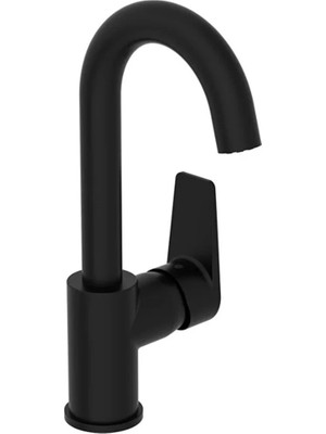 Artema Vitra Flow Square Döner Borulu Mat Siyah Lavabo Bataryası A4316536