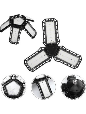 Aslanoğlu Store Ledx Ayarlanabilir Açılı 3 Kanatlı 72 Smd Ledli Galaxy Projektör Işığı 40W 4400 Lumen E27 32CM